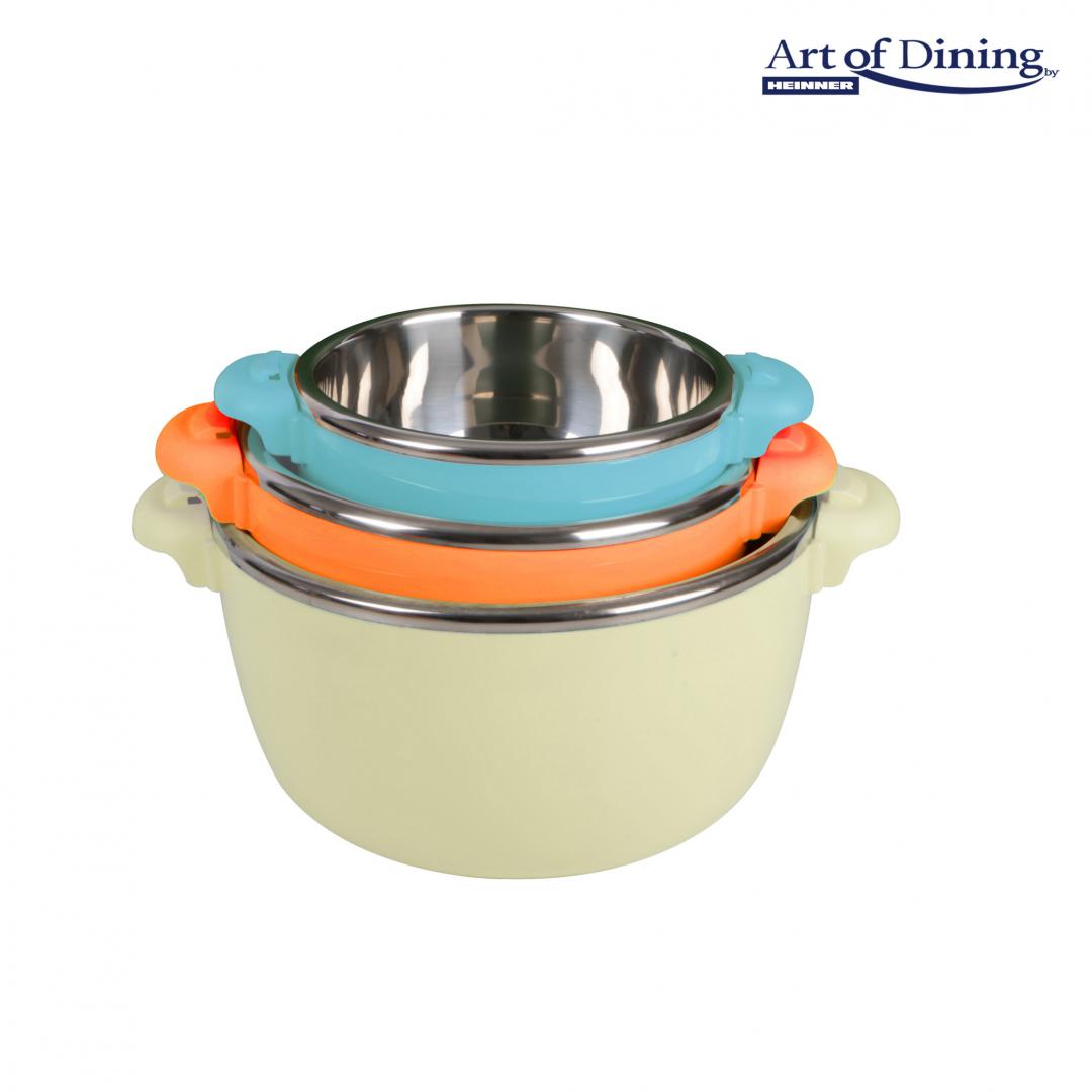 SET 3 CASEROLE TERMICE 2+4+6L,BELLY BEIGE, ART OF DINING BY - imagine 4