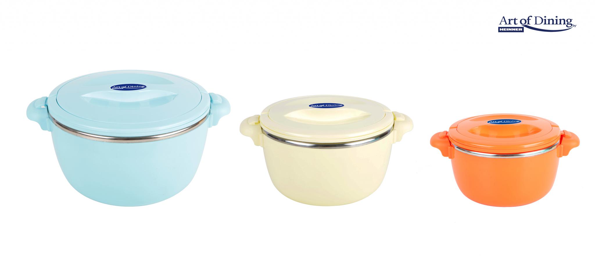 SET 3 CASEROLE TERMICE 2+4+6L,BELLY BLUE, ART OF DINING BY - imagine 5