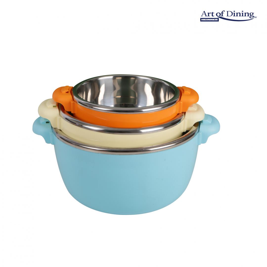 SET 3 CASEROLE TERMICE 2+4+6L,BELLY BLUE, ART OF DINING BY - imagine 2