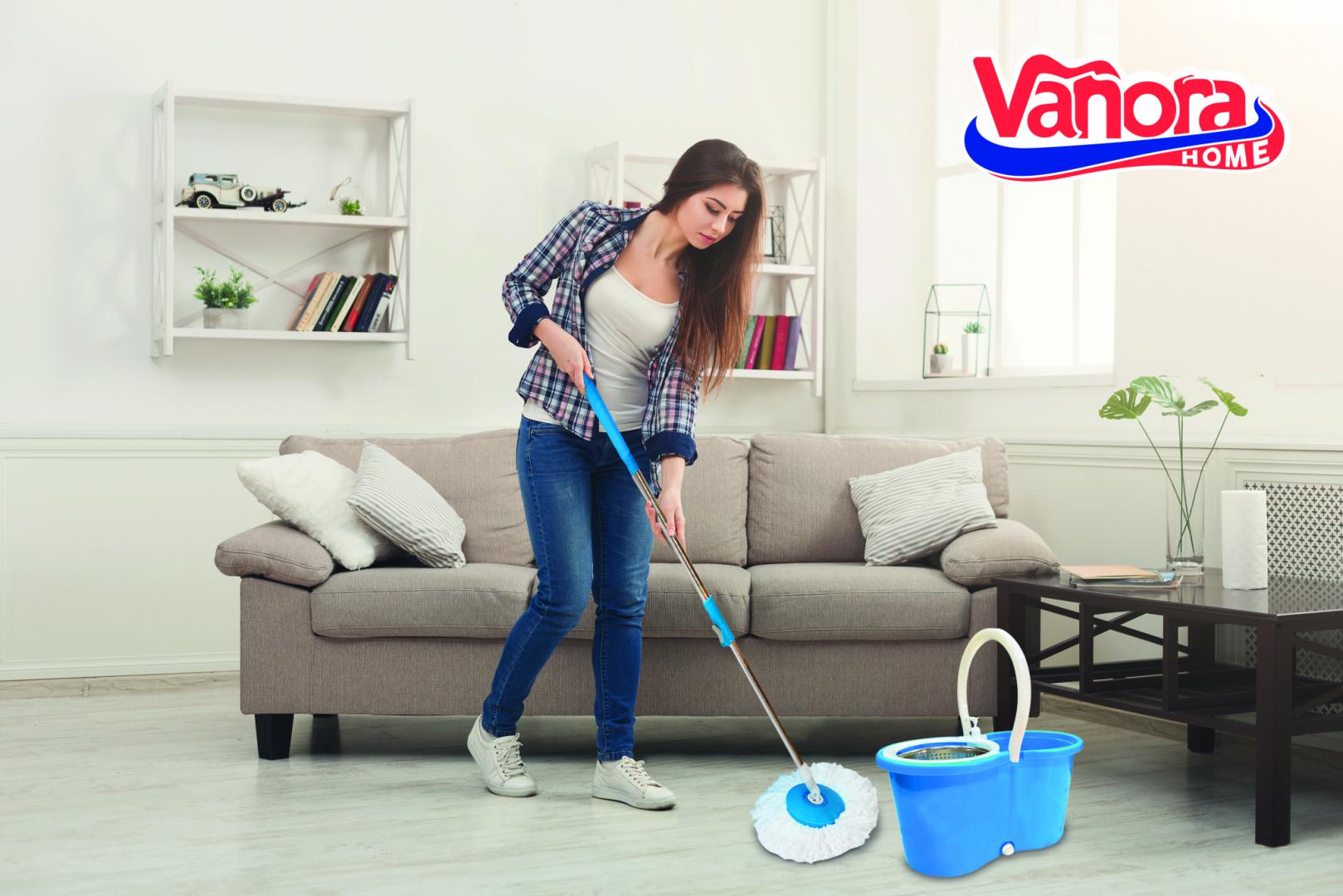 SET CURATENIE SUPER EASY CLEAN, MOP ROTATIV 360,VANORA HOME - imagine 15