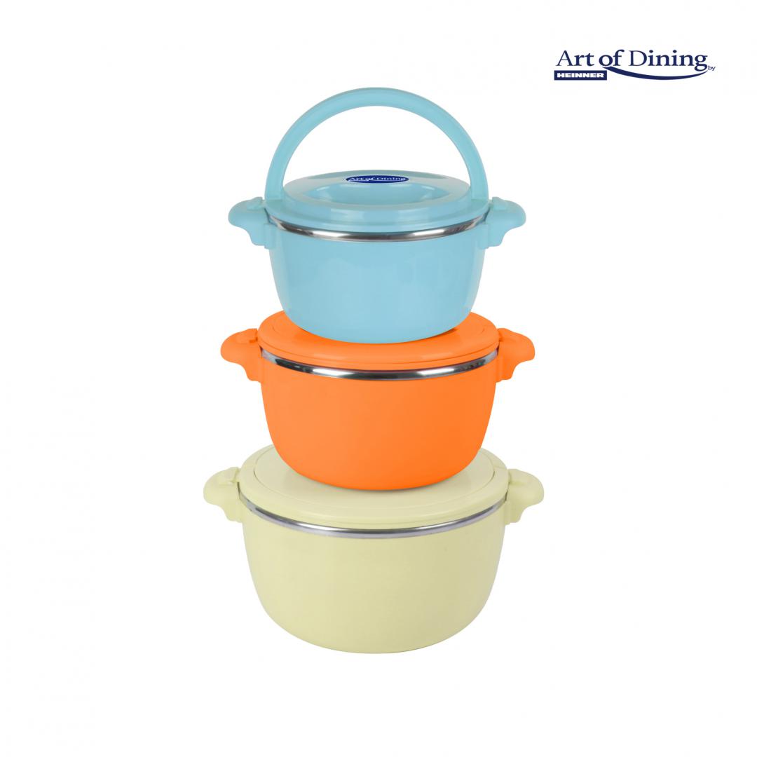 SET 3 CASEROLE TERMICE 2+4+6L,BELLY BEIGE, ART OF DINING BY - imagine 2