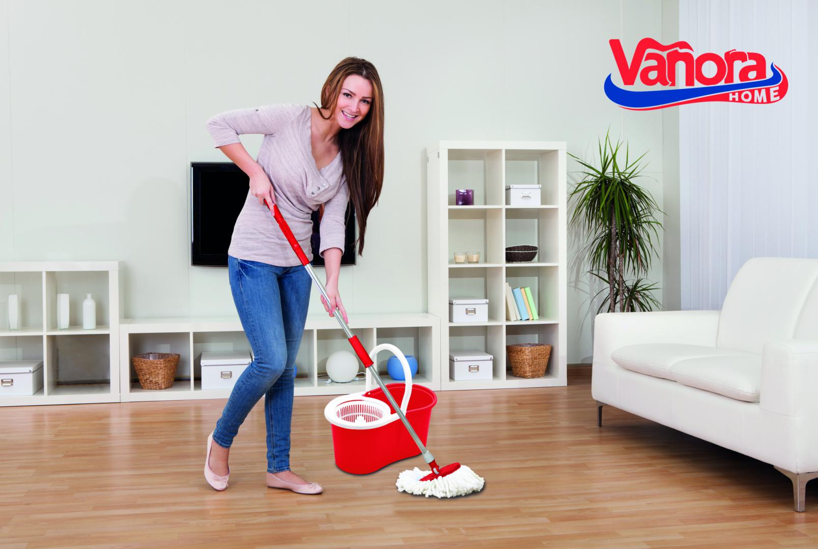 SET CURATENIE PRIMO,MOP ROTATIV 360,ROSU,VANORA HOME - imagine 6